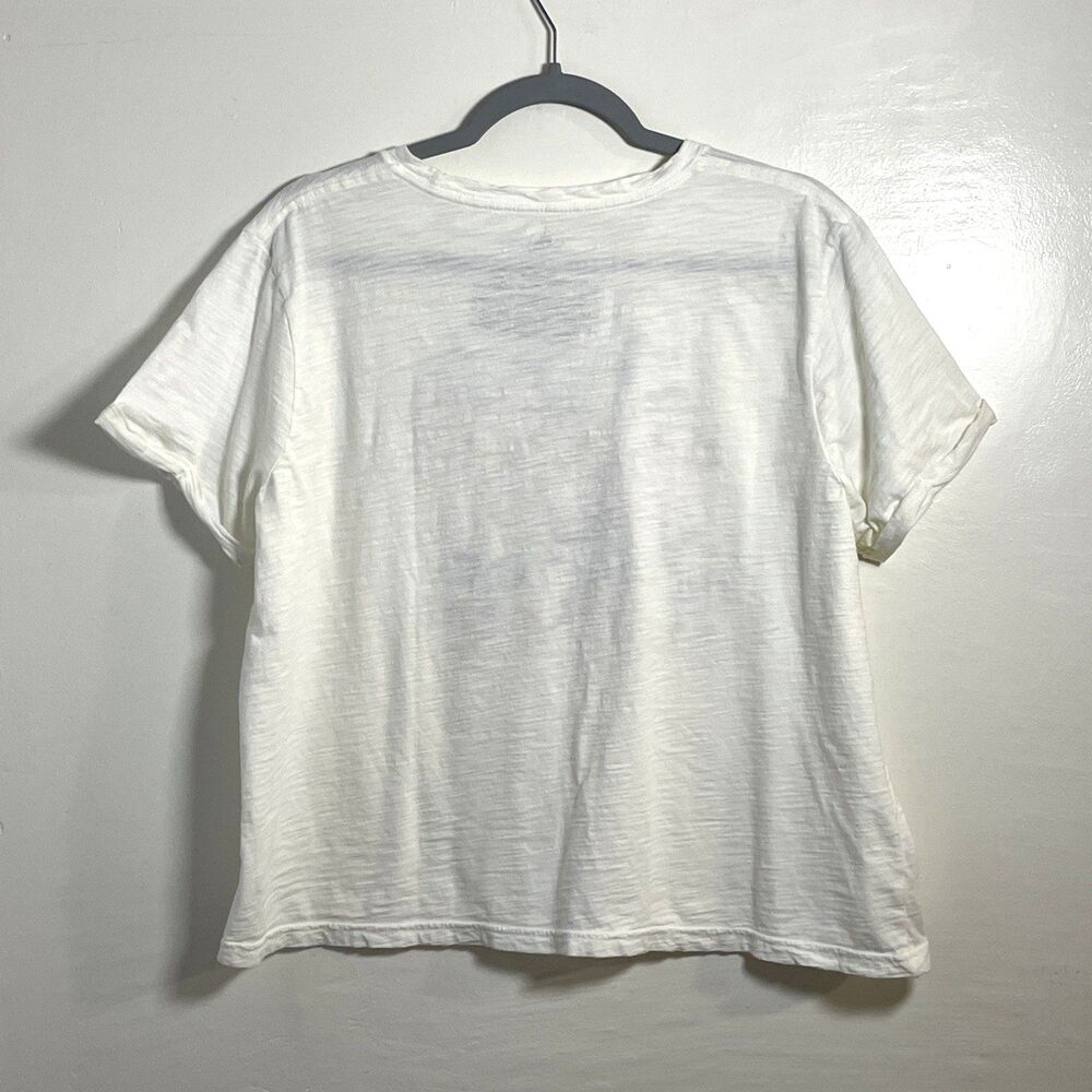 Disney Brand Mickey Mouse White Short Sleeve 100% Cotton T-Shirt Size XL Casual - Picture 2 of 5